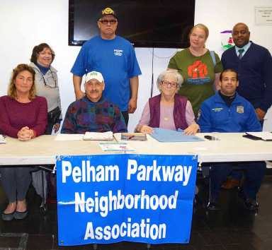 Monthly meeting held by Pelham Parkway Neighborhood Association