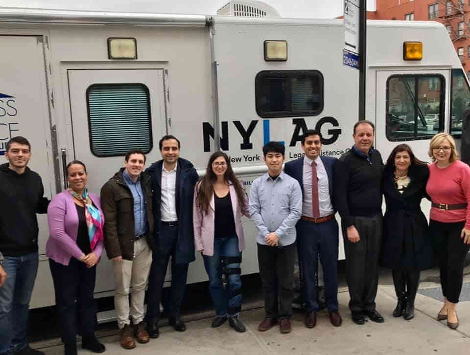 New York Legal Assistance Group, Gjonaj provide legal aid