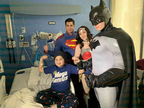 Superheroes visit Children’s Hospital at Montefiore patients