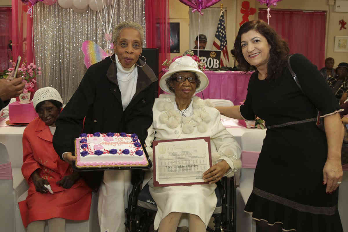 Centennial Pinkie Charles celebrates 100th with family, friends, electeds|Centennial Pinkie Charles celebrates 100th with family, friends, electeds|Centennial Pinkie Charles celebrates 100th with family, friends, electeds