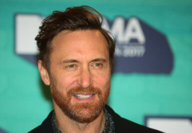 French DJ David Guetta arrives at the 2017 MTV Europe Music Awards at Wembley Arena in London.