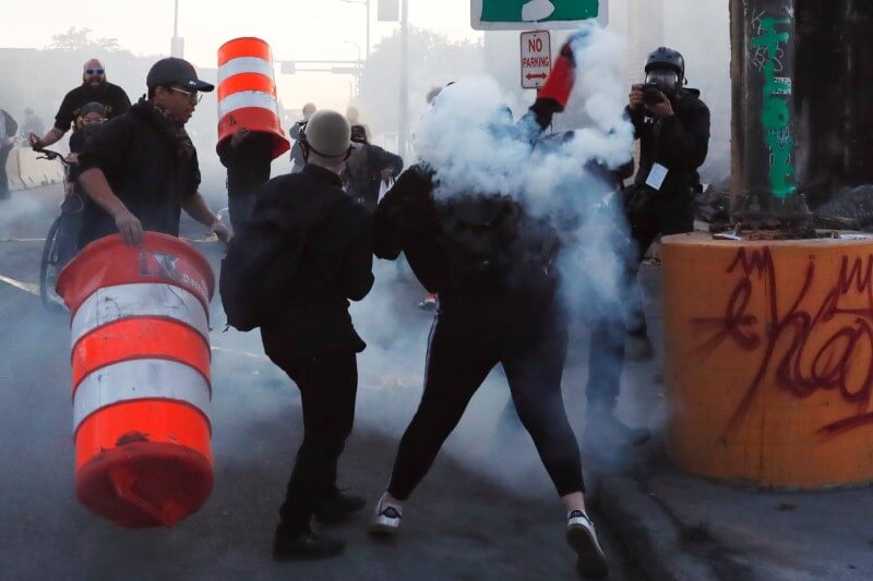 Protests in Minneapolis after the death of George Floyd