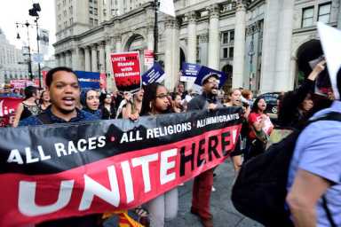 Support for DACA at Foley Square-� Donna F. Aceto-