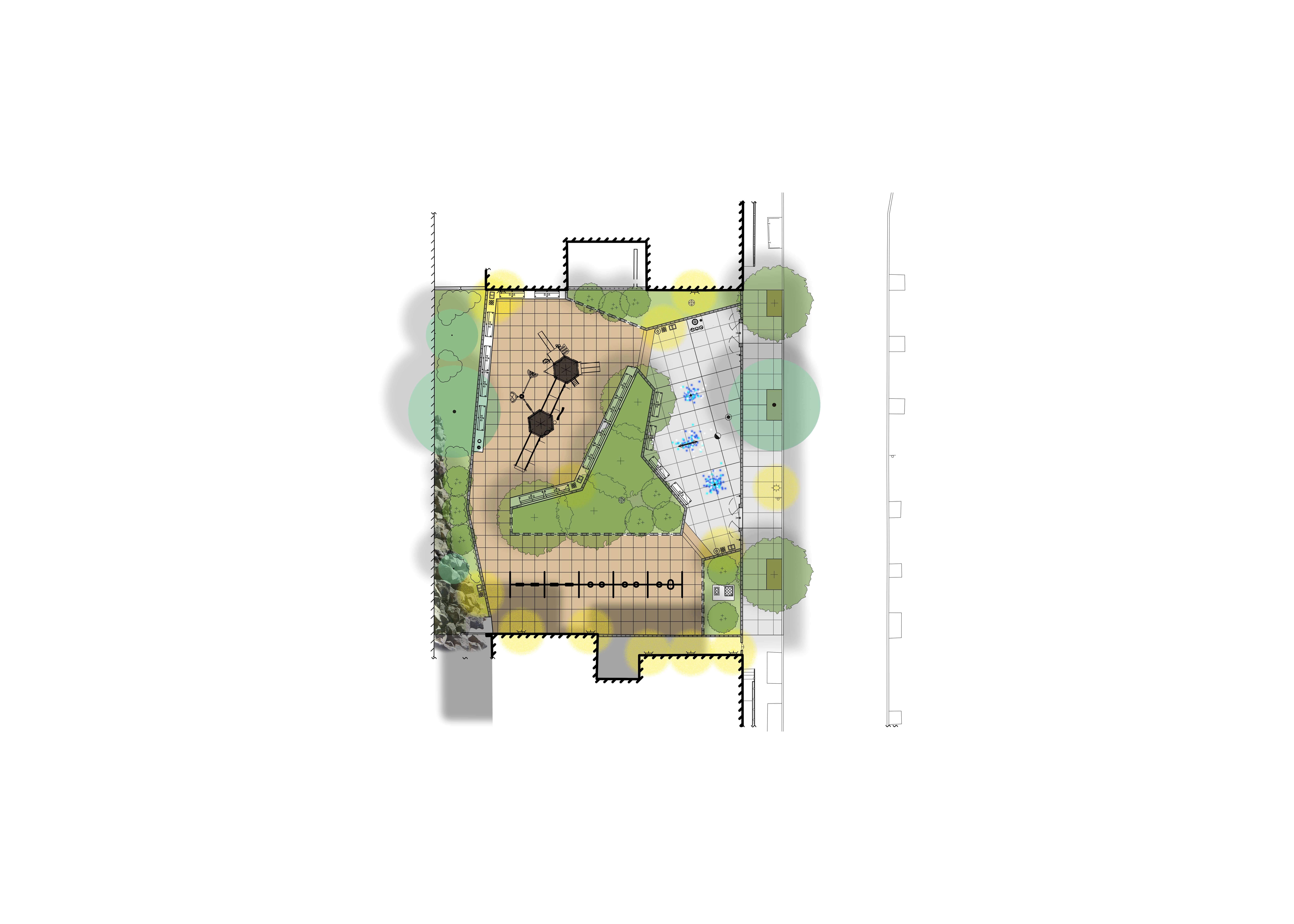 Schematic Rendering – Davidson Playground NYC Parks