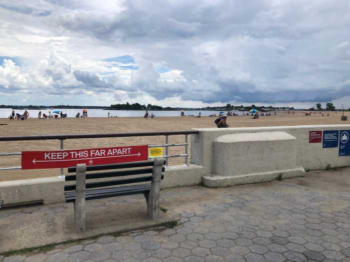 Orchard Beach midday on Wednesday, July 1.