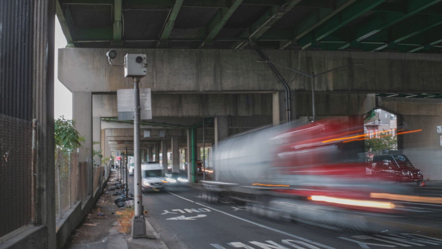 New York school speed camera program to Bruckner Boulevard, but transit