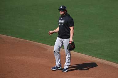 MLB: ALDS-Yankees Workouts