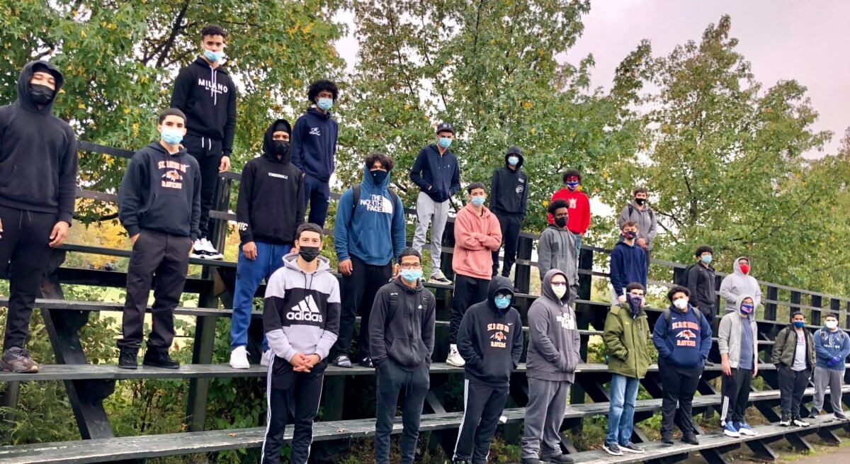 In spite of COVID19, students from St. Raymond High School step up to