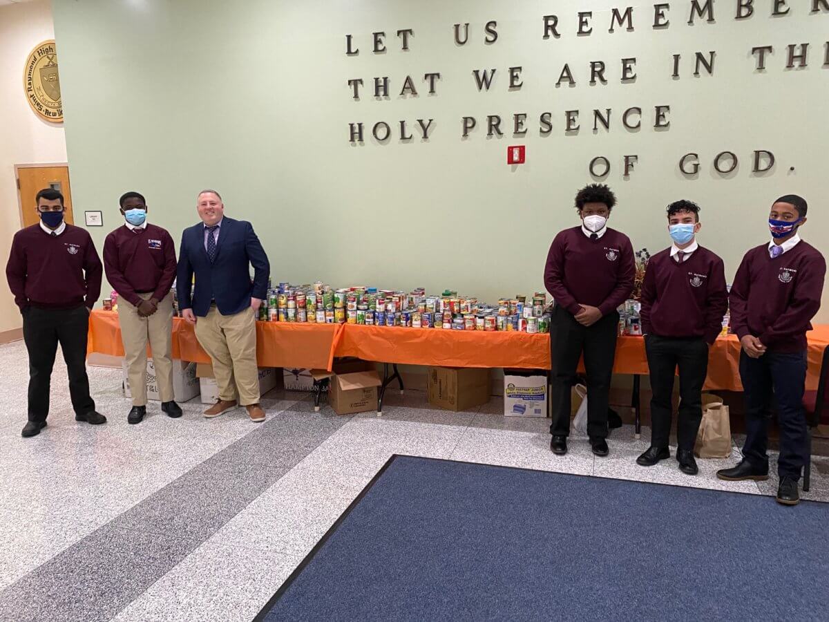 In spite of COVID19, students from St. Raymond High School step up to