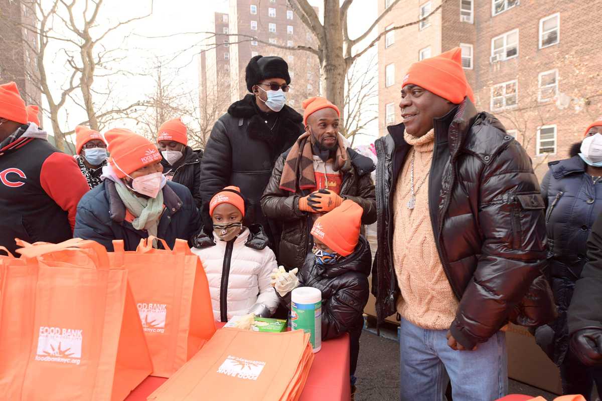 Food Bank For New York City Distributes Turkeys, Toys, And More With Tracy Morgan, Good+ Foundation, And Council Member Vanessa Gibson To Bronx Residents