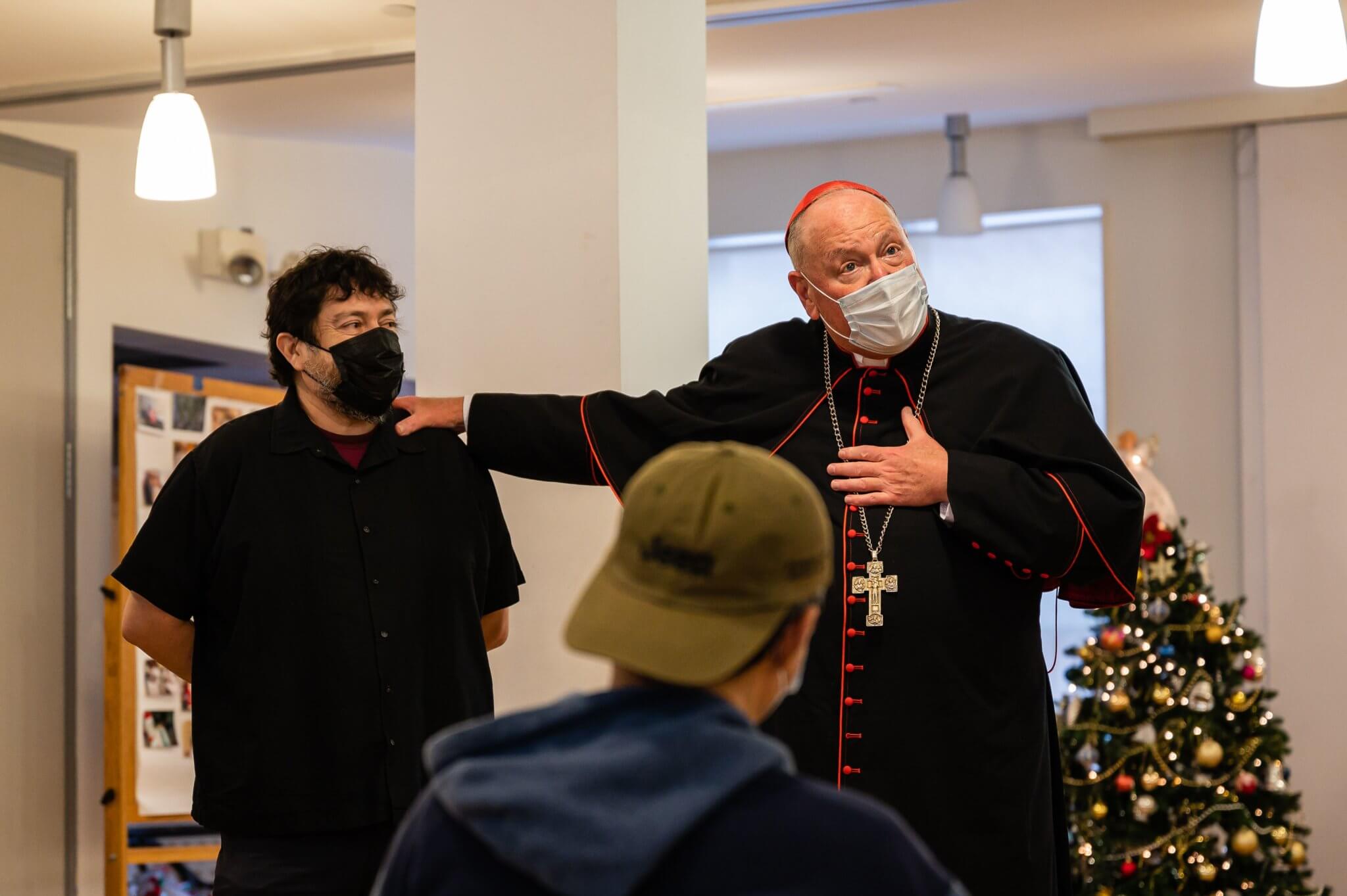 Cardinal Timothy Dolan visits south Bronx’s Abraham House ahead of