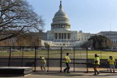 A day after Trump supporters occupied the U.S. Capitol building, in Washington