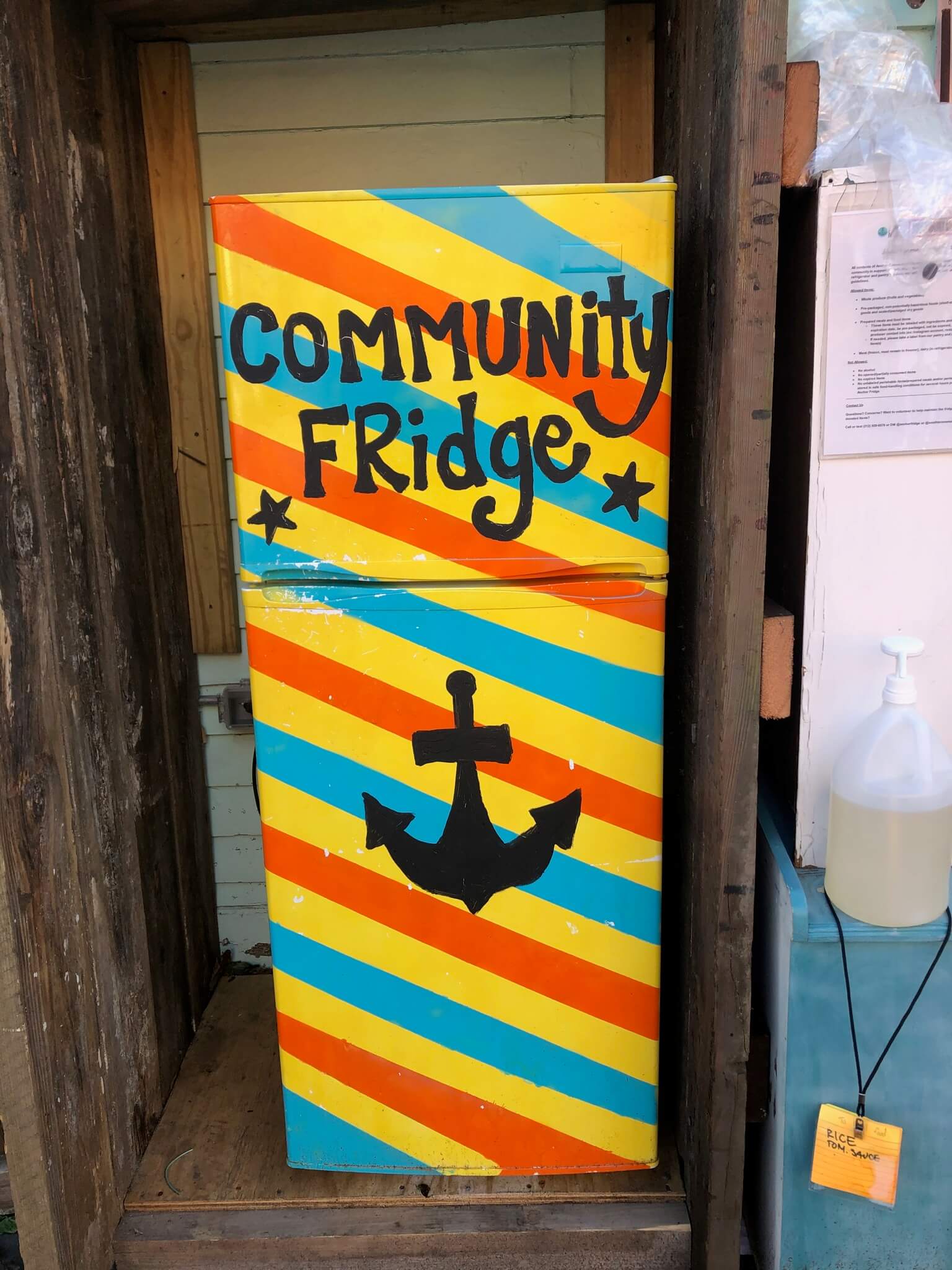Community fridge on City island Bronx Times