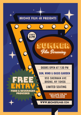 Bronx Film 48 Summer Film Screening 2021