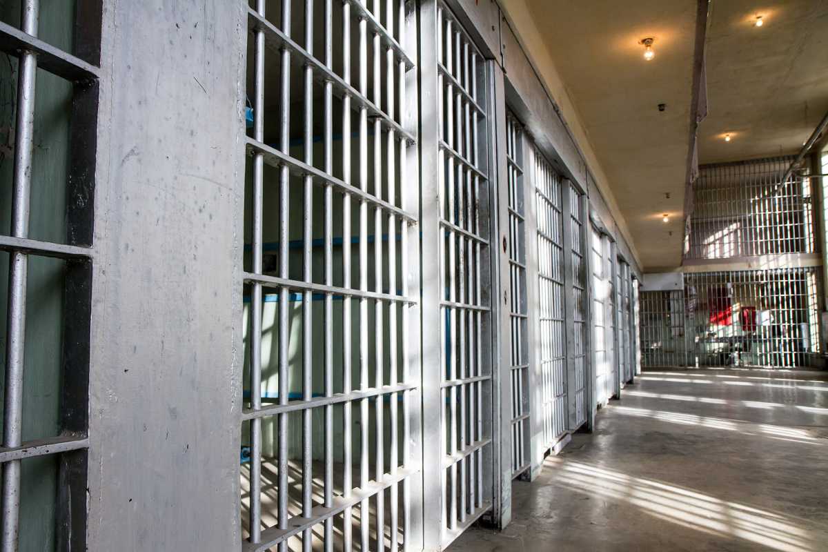 prison bars all locked up