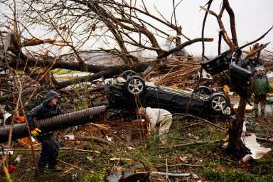 Devastating outbreak of tornadoes ripped through several U.S. states