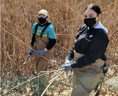 BRC students worked with a local environmental group