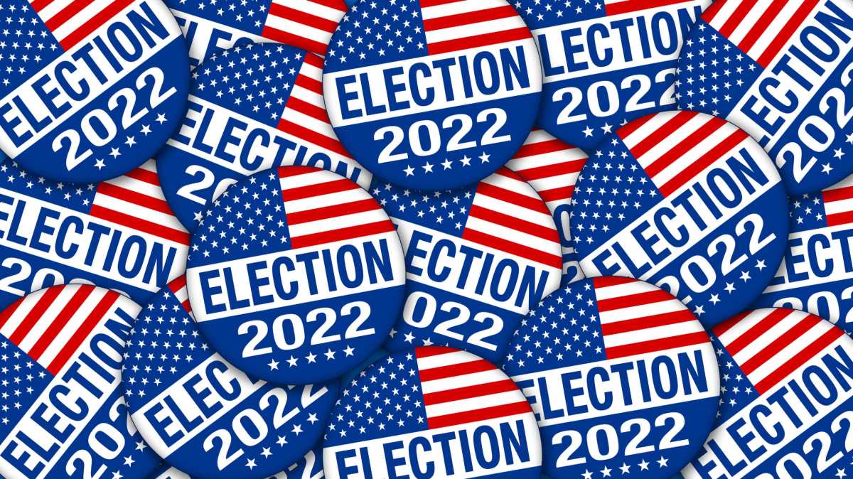 2022 Election campaign buttons – Illustration