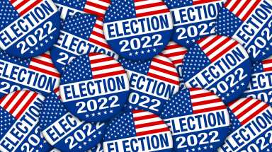 2022 Election campaign buttons – Illustration