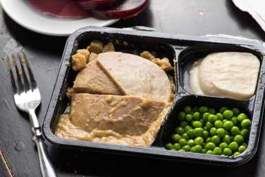 Turkey and stuffing TV dinner