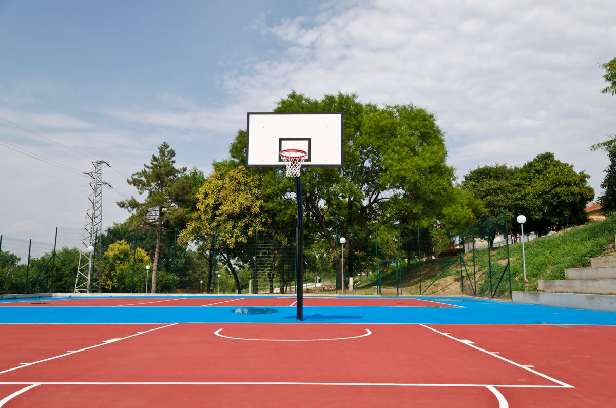 Basketball Court after the rain