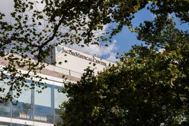 Jacobi Medical Center sign