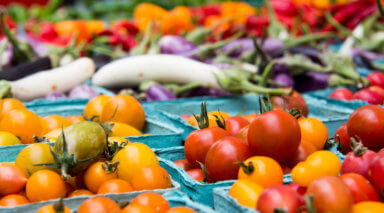 Farmers Market Vegetables with Tomatoes