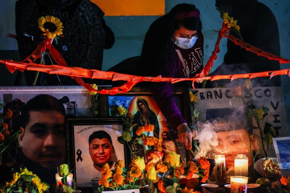 The brother of Ricardo Solano Garcia — who died from an alleged robbery in the Bronx in August — is wracked with immense grief at his funeral in September.