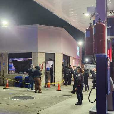 police at the Allerton Sunoco