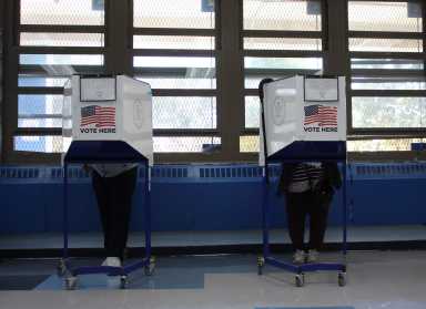 people voting