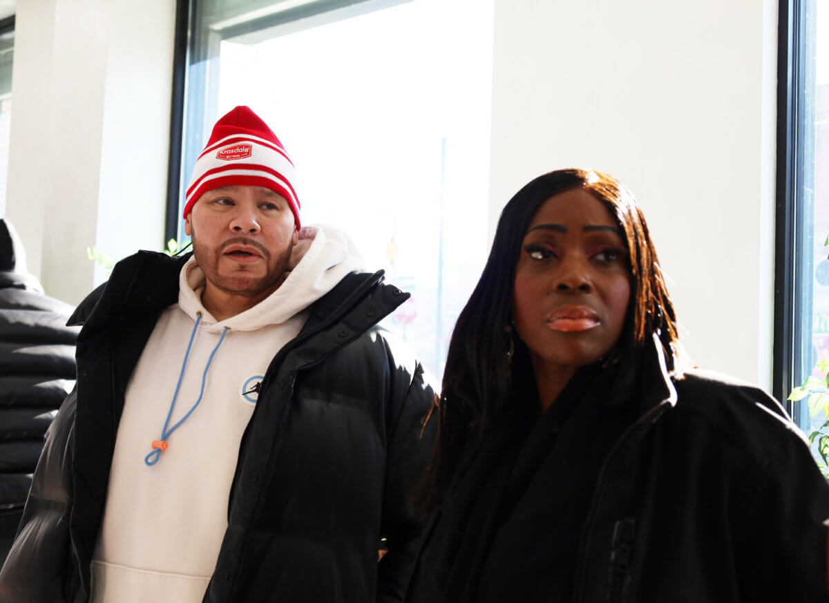Hip Hop legend Fat Joe and Bronx Borough president Vanessa Gibson attend a Thanksgiving food giveaway in the South Bronx on Nov. 22.