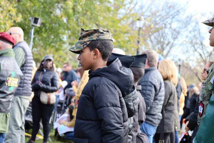 Veterans Day celebration on Nov. 13 at the Bicentennial Veterans Memorial Park in Throggs Neck.