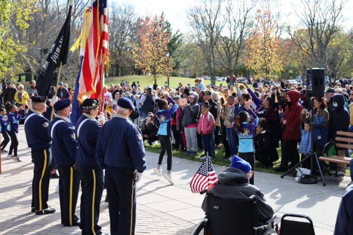 Veterans Day celebration on Nov. 13 at the Bicentennial Veterans Memorial Park in Throggs Neck.