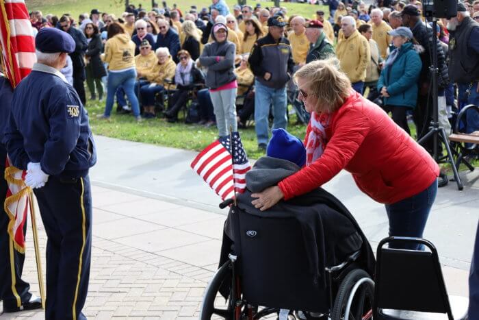 Veterans Day celebration on Nov. 13 at the Bicentennial Veterans Memorial Park in Throggs Neck. 