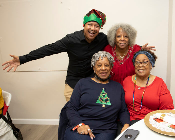 Seniors attend a holiday party put on my JASA on Dec. 16, 2022. 