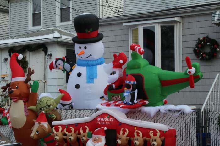 Residents of the Throggs Neck showcase their holiday decorations on Monday, Dec. 12, 2022.