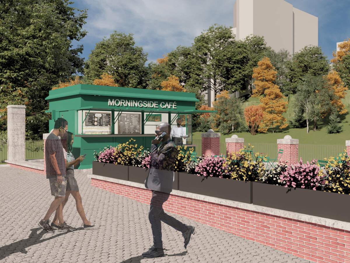 One of George Ranalli's newest projects is a design of a food kiosk at Morningside Park in Harlem.