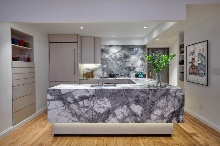 Shown here is a kitchen designed by George Ranalli in an apartment on West 24th Street. 
