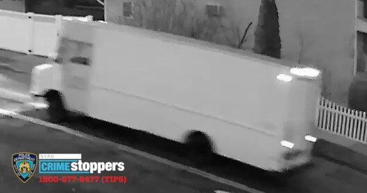 Box truck driven by Throggs Neck creep