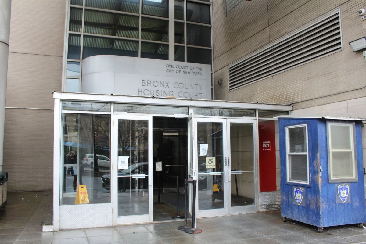 The Bronx County Housing Court is seen on Friday, Feb. 17, 2023.