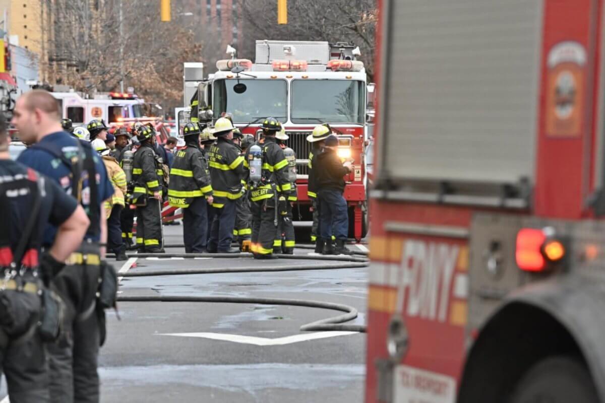 More than 100 firefighters from 25 units respond to a fire in Soundview on Sunday, Jan. 29, 2023.