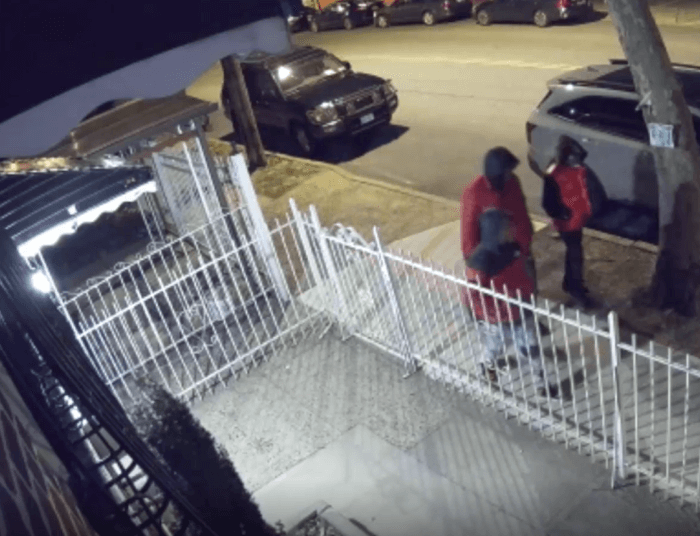 Surveillance footage of suspects wanted after teen was shot on Bronx street
