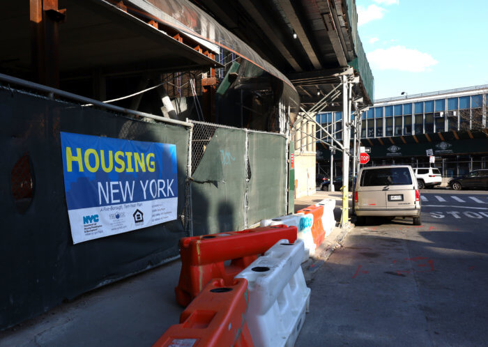 The Bronx Grove housing construction on 261 E. 202nd St on Feb. 20, 2023.