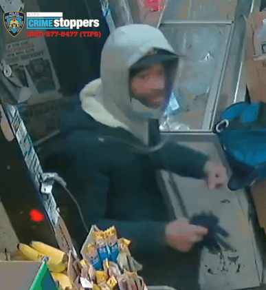 Surveillance footage shows a suspect wanted for beating and robbing a man at a Soundview subway station.