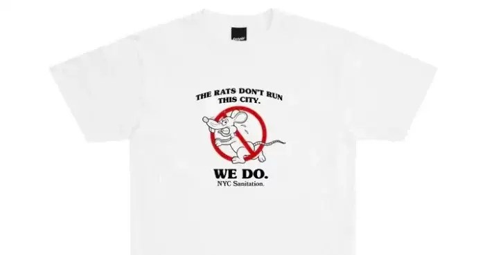 The New York City Department of Sanitation released a t-shirt declaring war on rats, designed by DSNY worker and Brooklynite Sebastian Meijas.