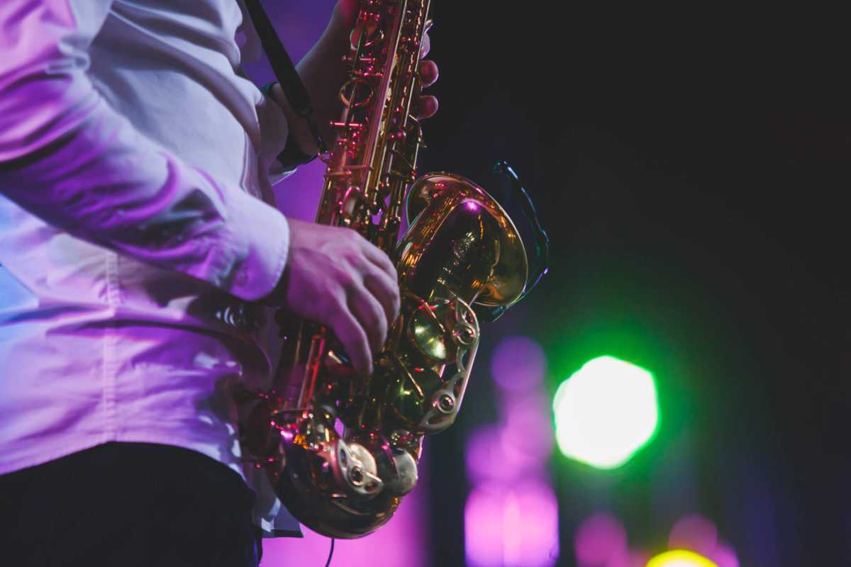 Jazz saxophone musician performance concert