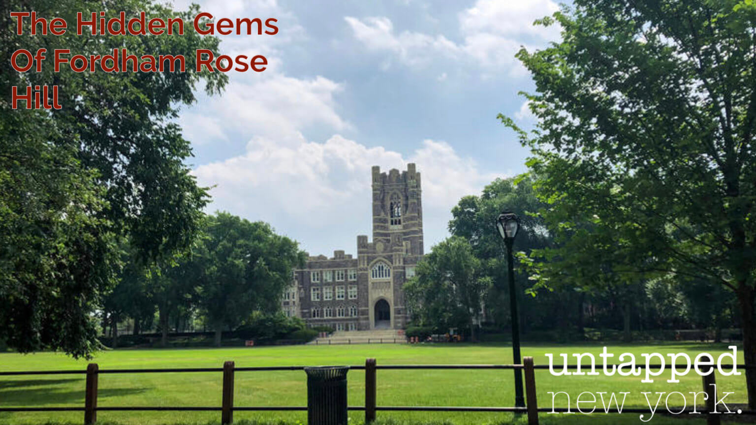 Column The hidden gems of Fordham University’s Rose Hill Campus Bronx Times