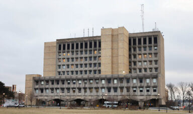 a picture of a building on the Bronx Community College campus