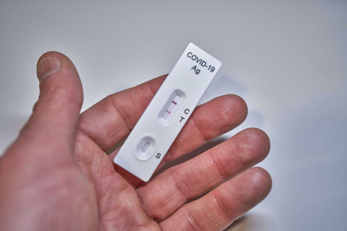 a positive COVID-19 test