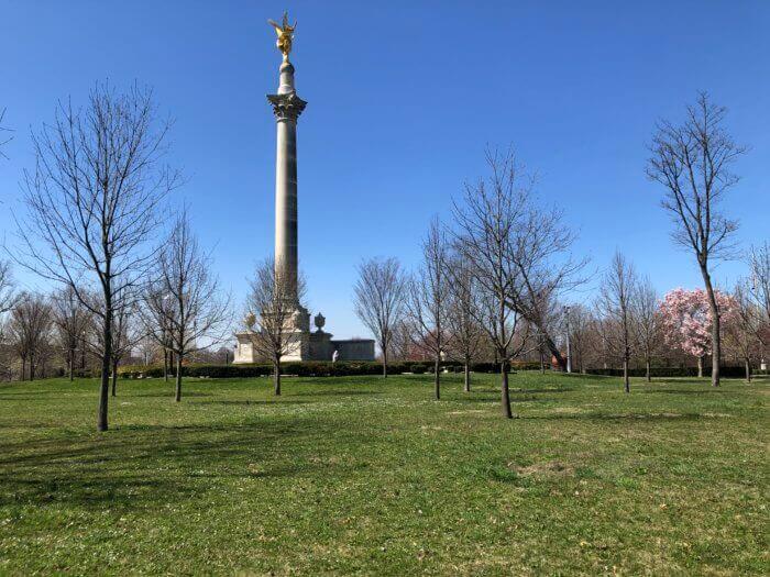 This Sunday, families can create nature-based crafts in Pelham Bay Park, pictured here.